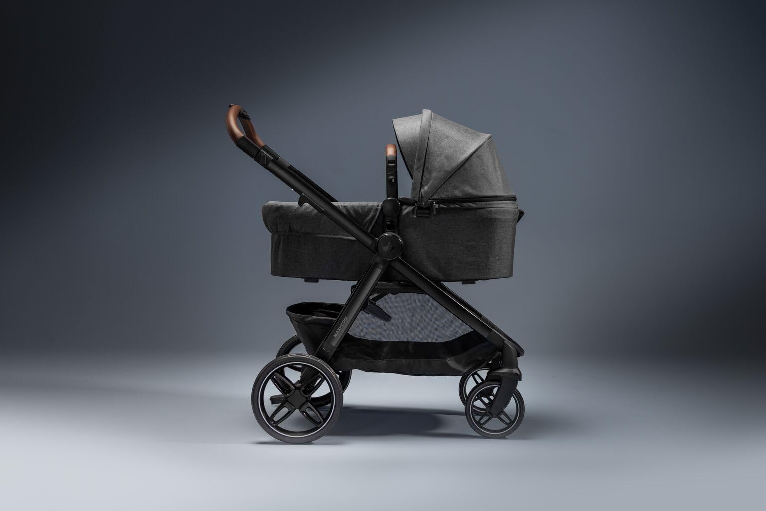 Maxi Cosi Zelia Select+,Cochecito Bebé 3 en 1 con Silla de Coche y Capazo Reversible, 0-4 Años (0-22 kg), Sistema de Viaje con Cochecito Plegado con una Mano, Silla Coche Bebé CabrioFix S i-Size, Gris