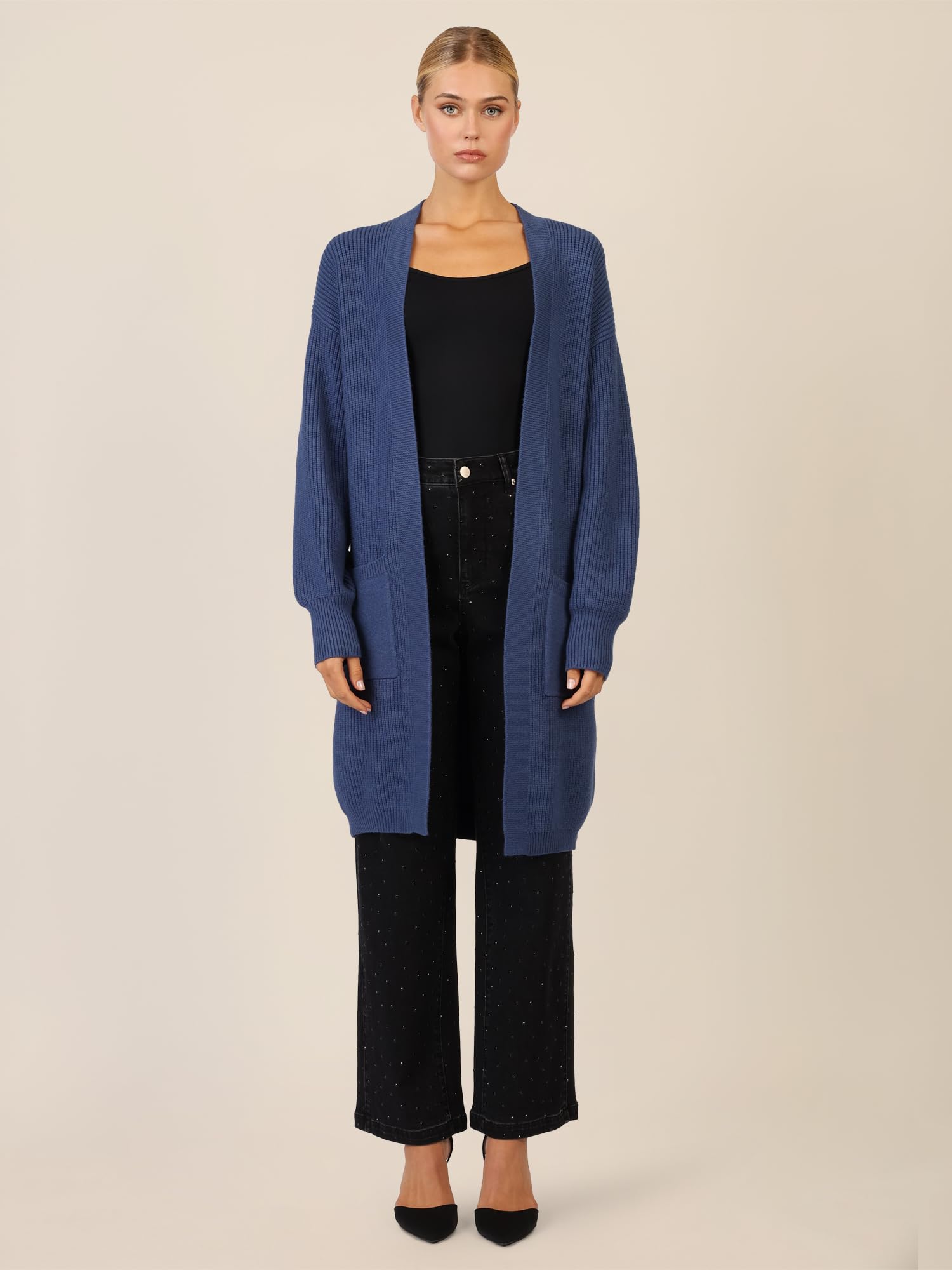 APART Fashion Lange Strickjacke Suéter cárdigan para Mujer