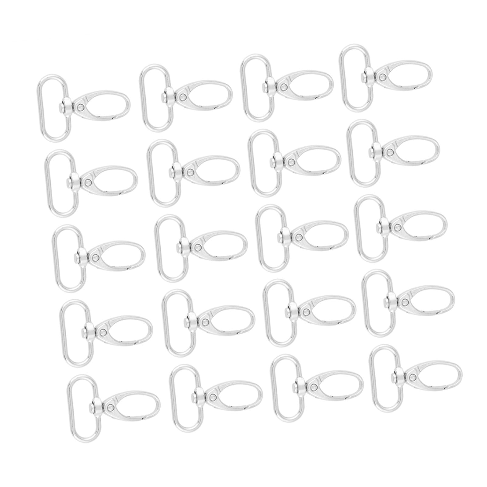 Tomantery Swivel Clips Metal Keychain Swivel Snap Hooks Swivel Trigger Clips Sewing Project Wallet (25mm)