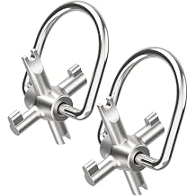 2 Pack HVAC Locking Caps Key for 410A and R22 Refrigerant Safety Caps, for Installation and Removal of Locking Caps Used, Tamper Resistant Key Tool