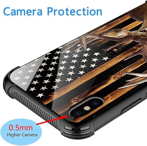 Miniatura 4 de DJSOK Funda para iPhone XR,diseño de lujo a prueba de golpes, funda resistente a prueba de golpes, para hombre y mujer, diseño de bandera