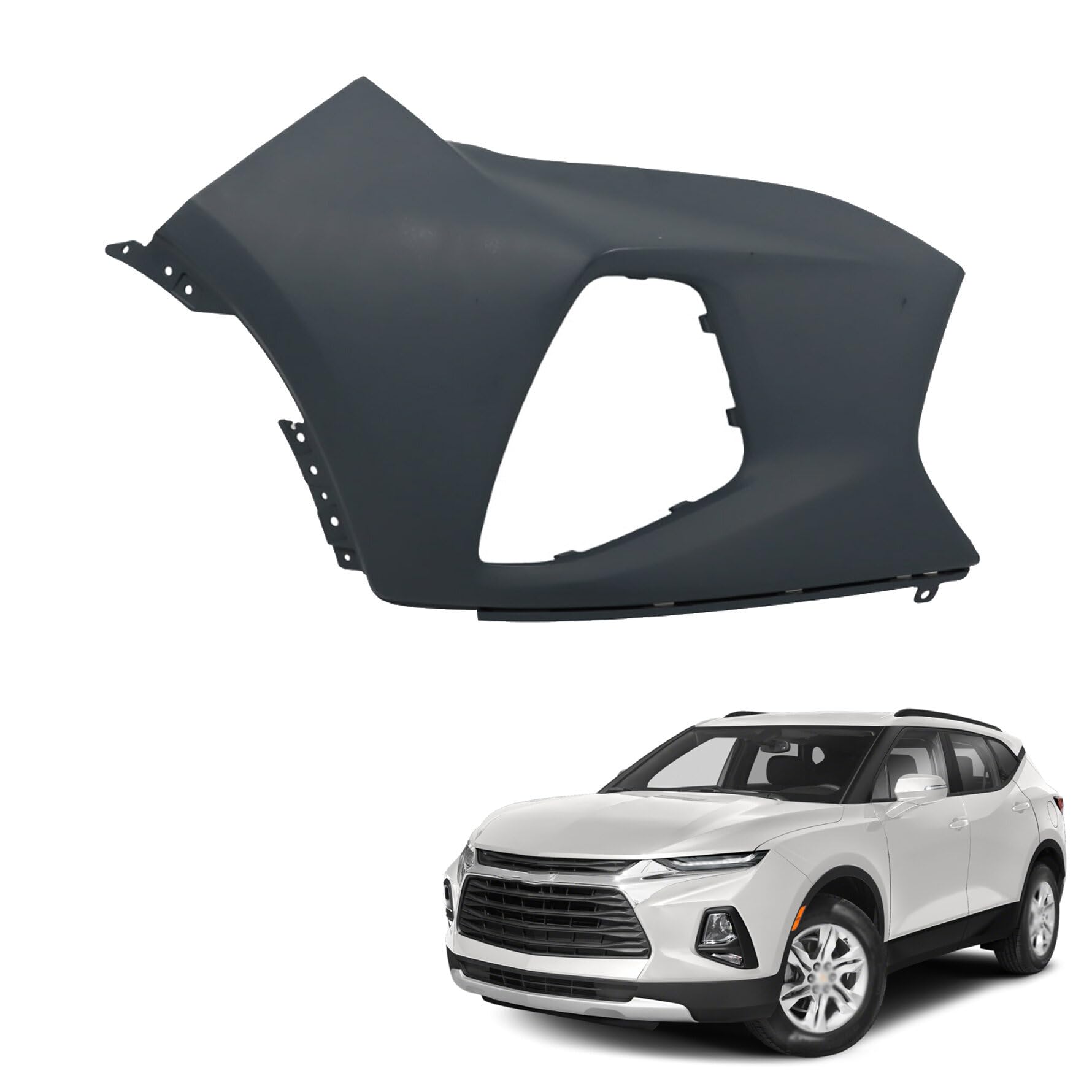 Amazon.com: munirater Front Bumper Upper Cover Plastic Primed 