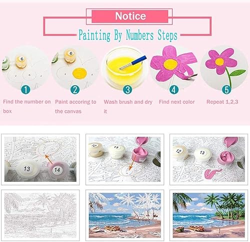 Miniatura 4 de Pintura por números para adultos, modernidad, baile, pintura acrílica de acuarela por números para niños principiantes, pintura abstracta,