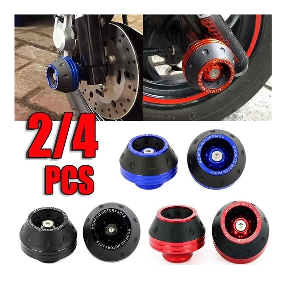 BLALION Protection Universelle des Roues de Moto Crash Pad Protecteur Alliage Chute Fourche Avant Curseur Tasses