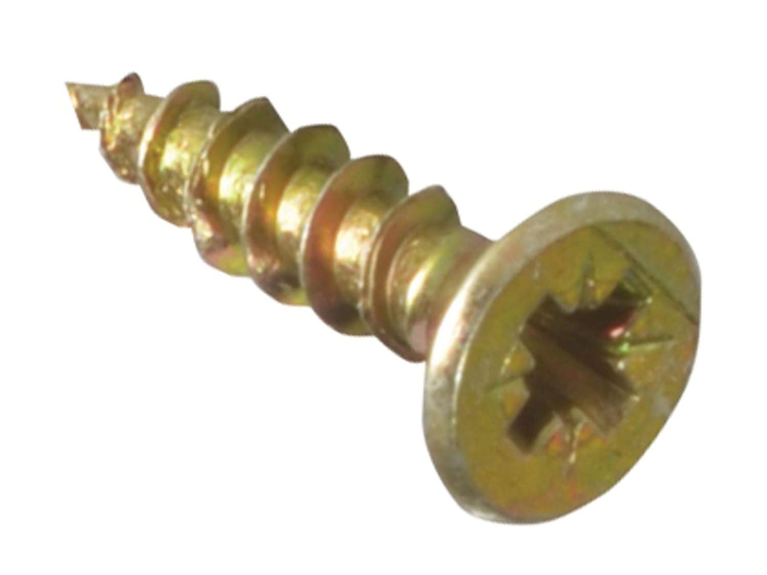 ForgeFix Multi-Purpose Single Thread Screws | 4.5 x 50mm | Zinc Yellow Passivated | Box 200