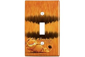 Cartoon Character Garfield Single Rocker Wall Toggle Light Switch Plate Cover