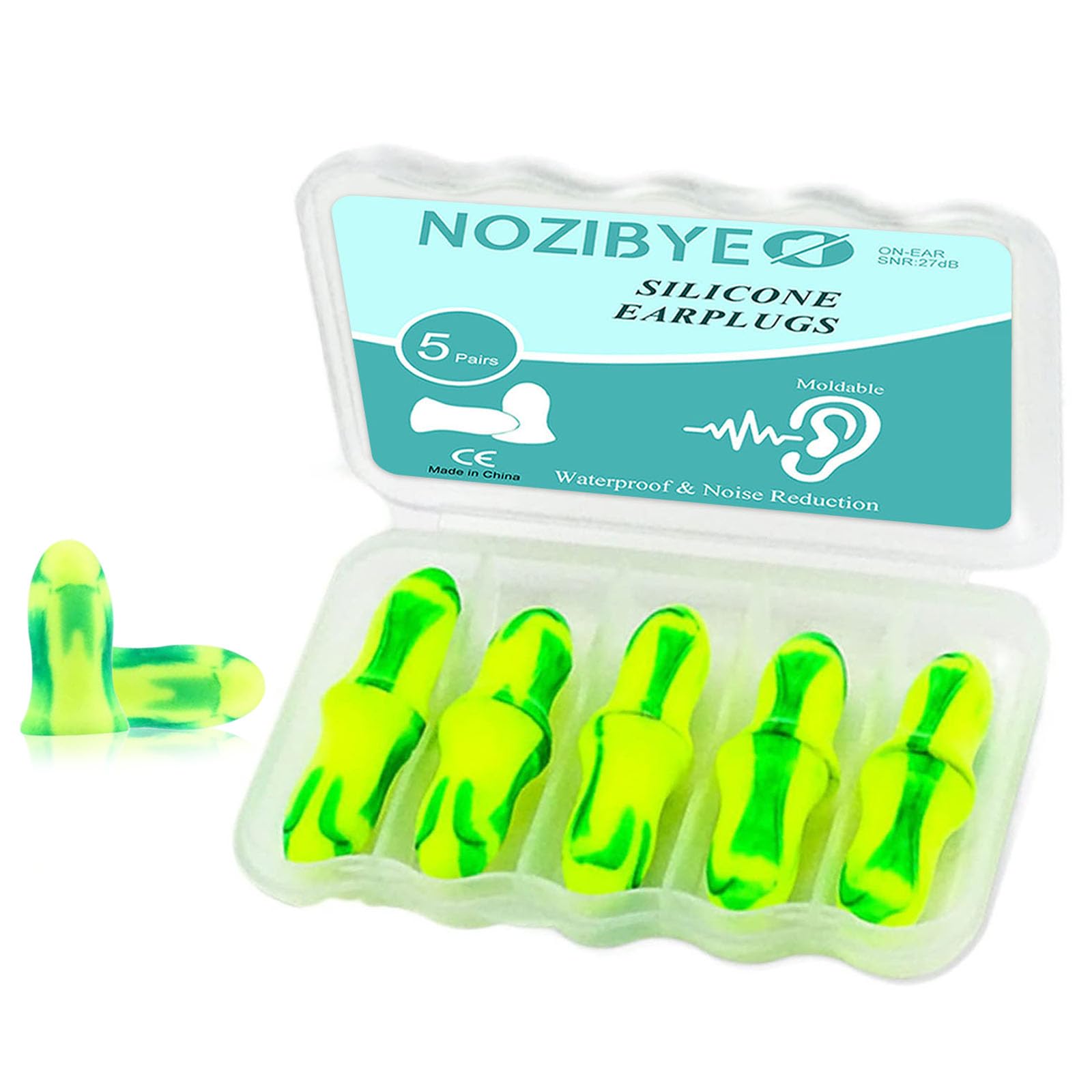 10PCS Zero-Pressure Professional Sleep Earplugs, Super Soft Memory Foam Ear Plugs for Sleeping, 38dB Highest Noise Reduction Earplug for Snoring, Shooting, Hunting, Study, Travel, Concert. (10PCS) In-Ear