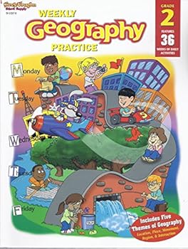 Paperback Weekly Geography Practice Grade 2 Book