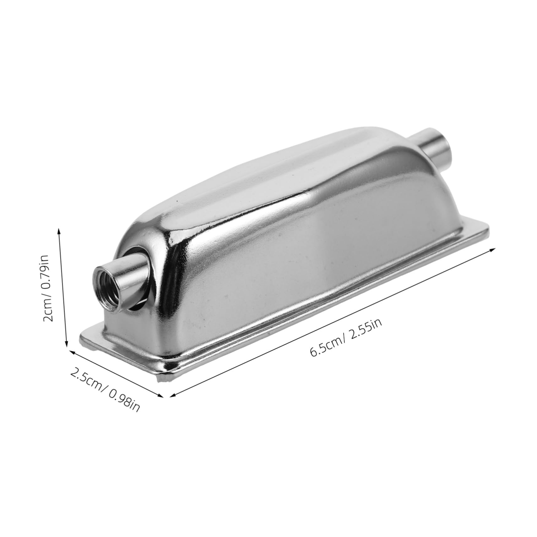 GOOHOCHY 6pcs Double End Metal Snare Drum Lug Connectors Chrome Plated Drum Hardware Parts for Tensioning and Performance Essential Drum Parts Accessories