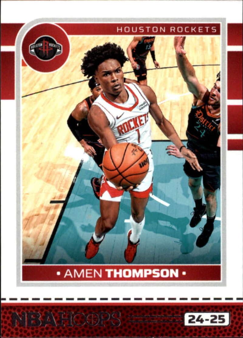 Amazon.com: 2024-25 NBA Hoops #151 Amen Thompson Houston Rockets