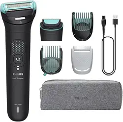 PHILIPS Aparador e raspador de pelos do corpo, à prova d’água, Bivolt, BG7470/15