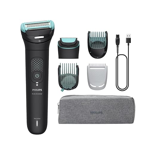 PHILIPS Aparador e raspador de pelos do corpo, à prova d’água, Bivolt, BG7470/15