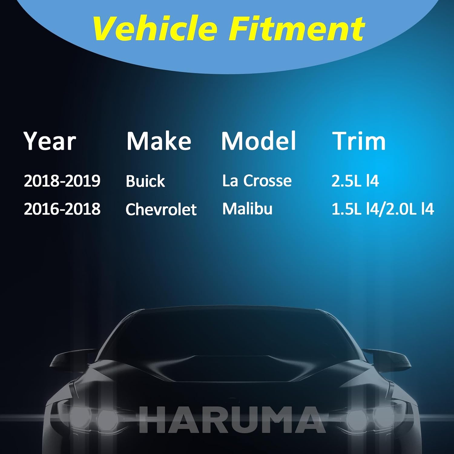 HARUMA CV Axle Front Left and Right Compatible for Buick La Crosse 2018-2019, Chevrolet Malibu 2016-2018, Replace NCV16002 NCV16003 84283521 84337416