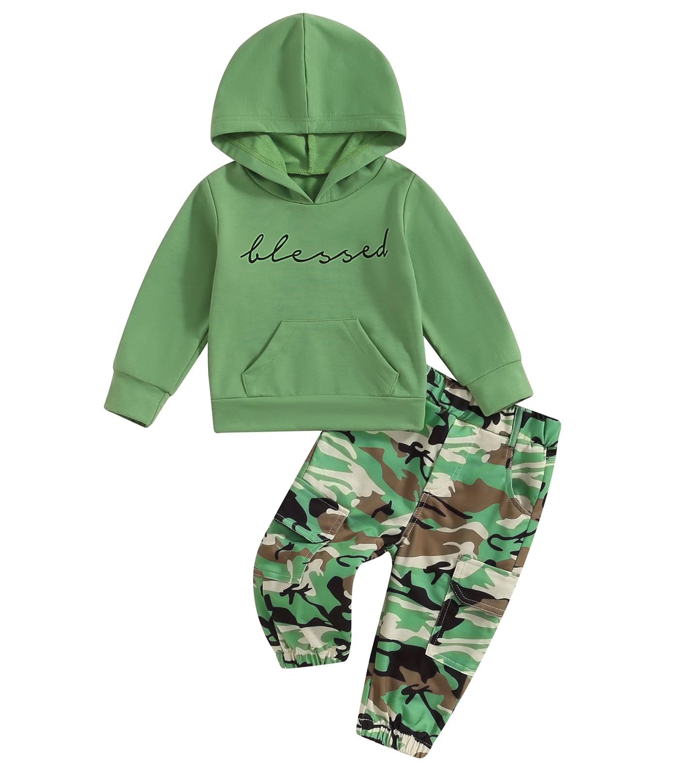 Winter Girls Camo Tracksuit Boy Street Dance Sweatshirt Camouflage