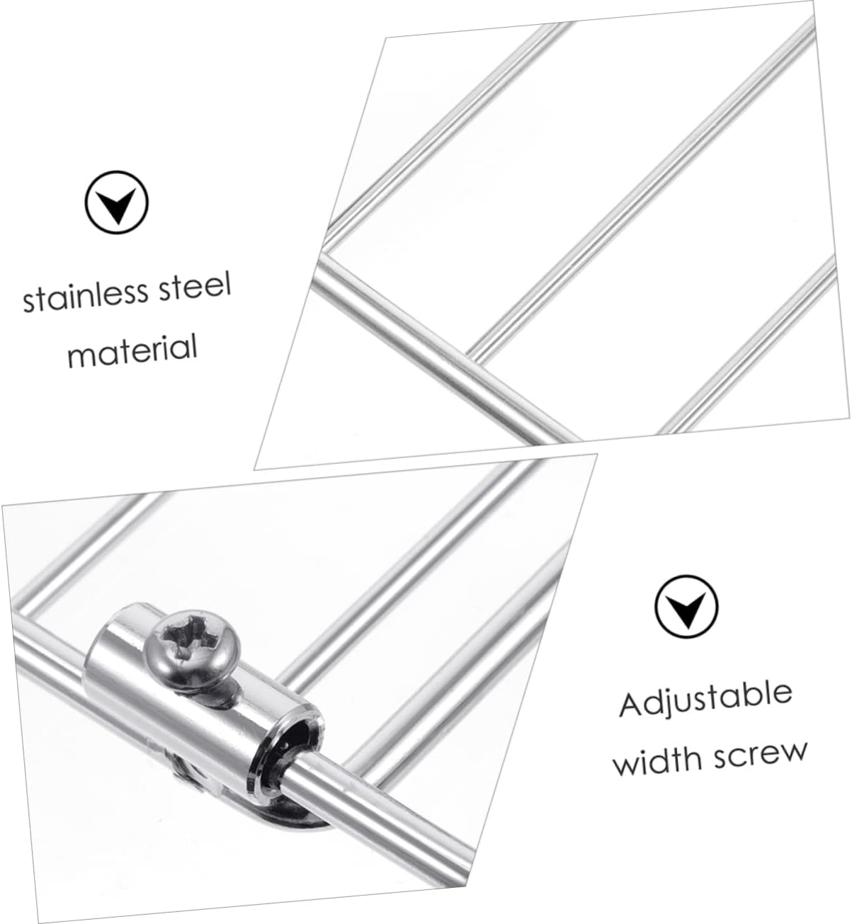 Homoyoyo Stainless Steel Mesh Bbq Grill Stand Barbecue Oven Wing Racks Easy to Carry Grill Basket