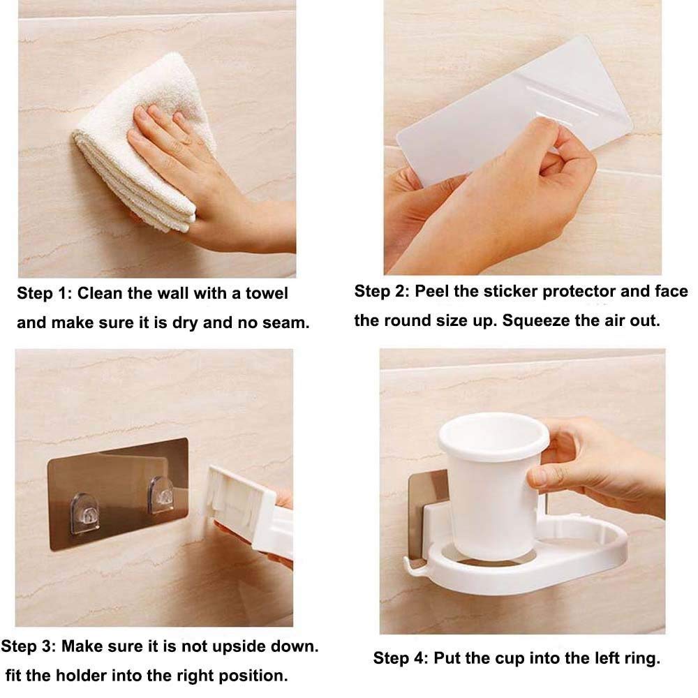 HOKIPO® Magic Sticker Series Self-Adhesive Hair Dryer Holder 2