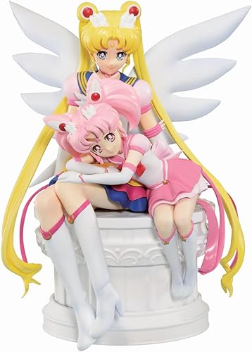 Figura de Ichibansho – La película Sailor Moon Eternal – Eternal Sailor Moon & Eternal Sailor Chibi Moon (Guardianes marineros ternales), estatua