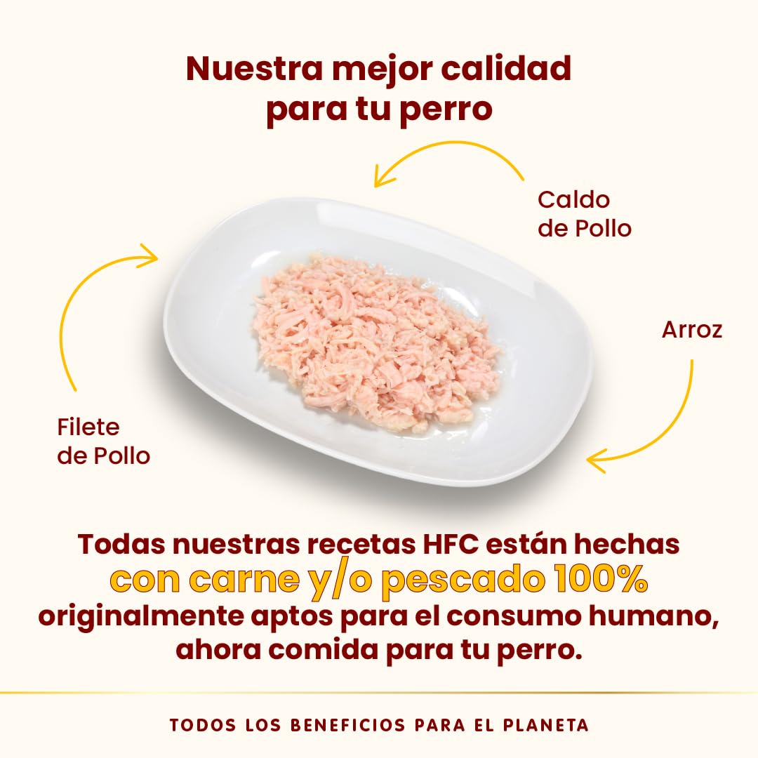 Almo Nature HFC Natural - Comida Húmeda para Perros - Pechuga de Pollo - Monoproteíco, Grado Humano, Sin Gluten - 95g, Pack de 24