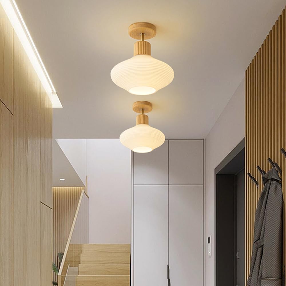 Semi Flush Mount Ceiling Light Fixture, Modern Close to Ceiling