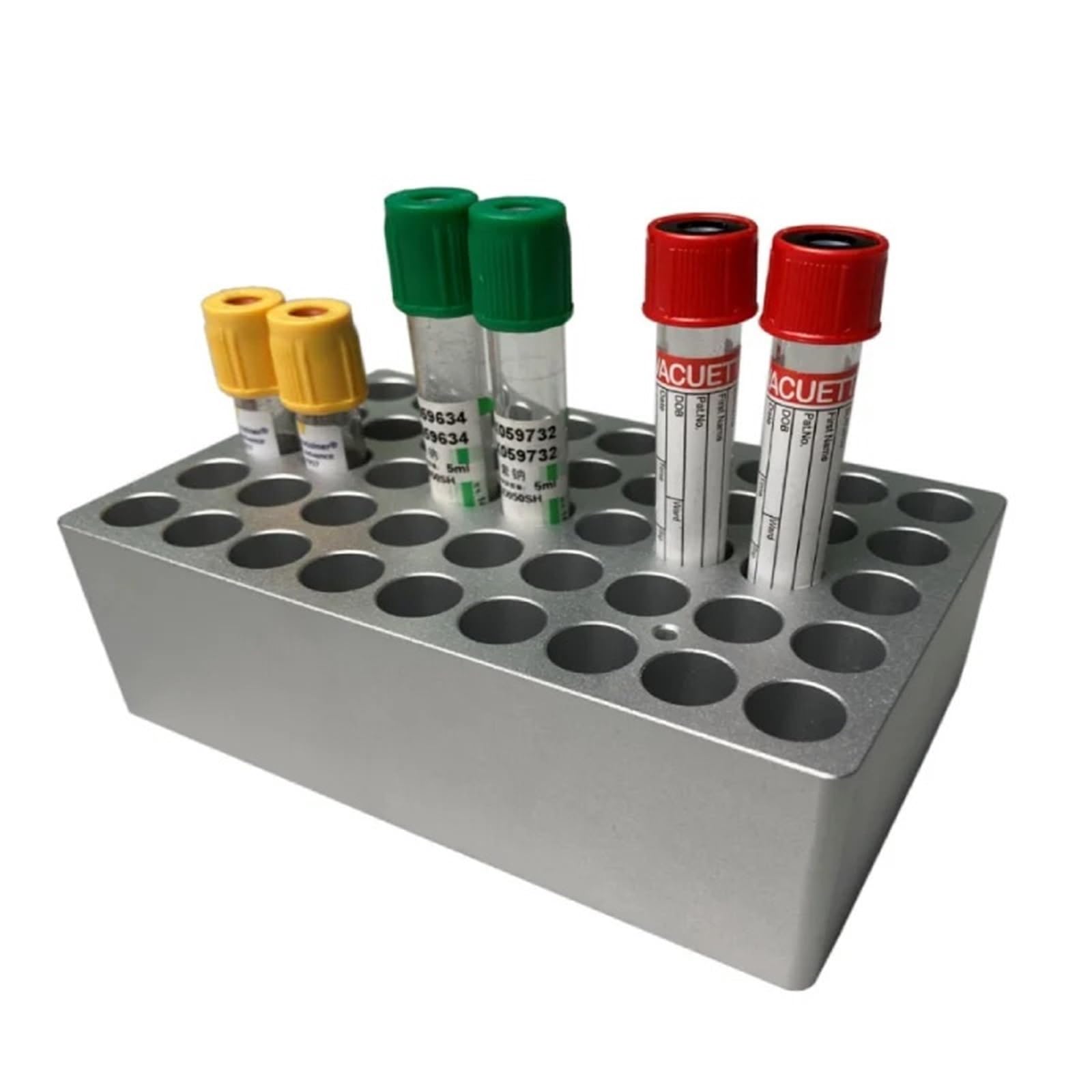 Centrífuga de sobremesa de laboratorio, Baño seco 120 ℃ PCR incubadora de calefacción Mini termostato de laboratorio 0,2/0,5/1,5/2/5/15/50ml equipo de calefacción de laboratorio(5ml tubes 45holes)