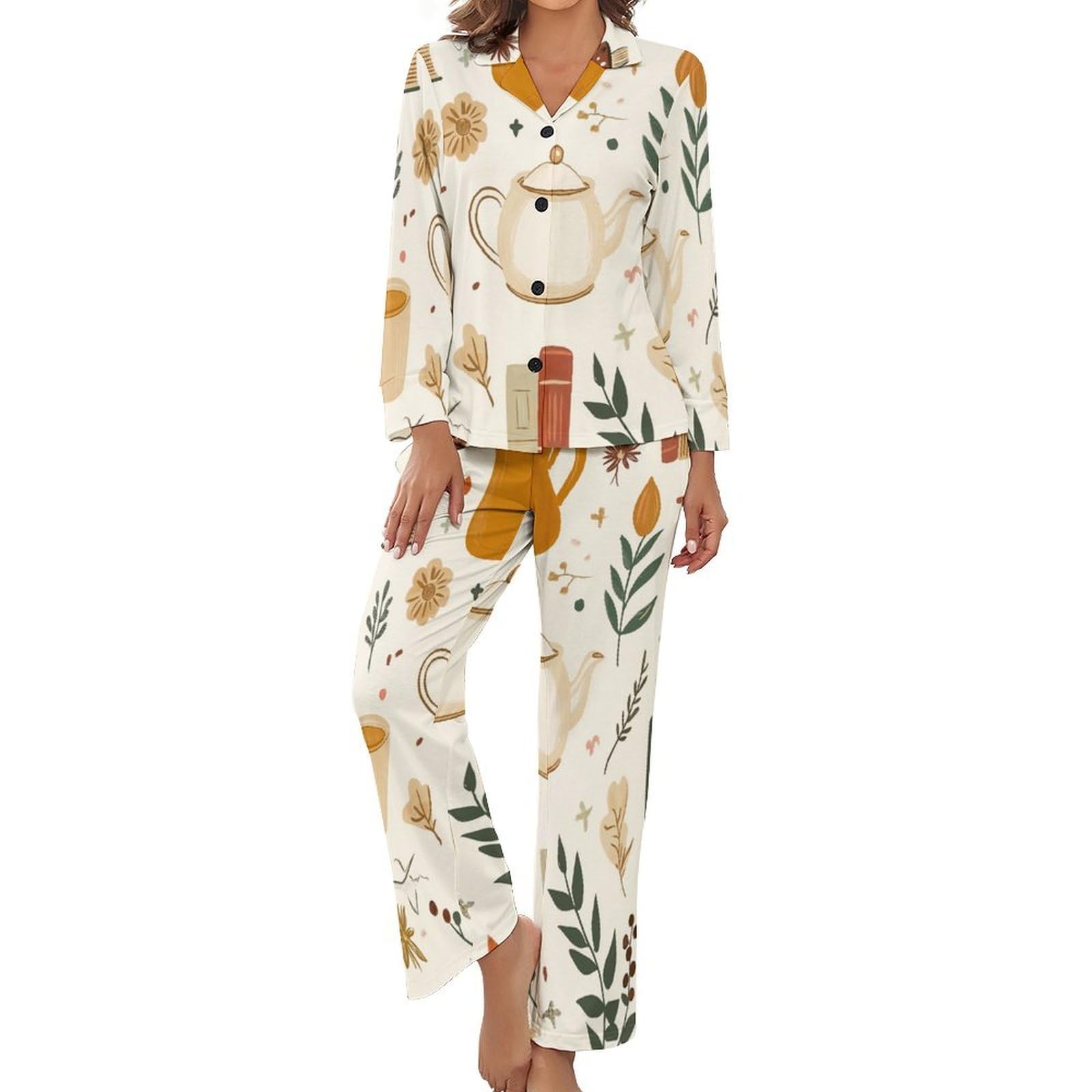 Pyjama à manches longues en tissu premium pour ensemble de voyage confortable - 8