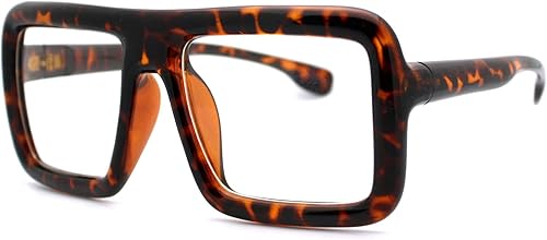 Miniatura 3 de Lentes cuadrados gruesos y transparentes, marco de lentes de gran tamaño, moda