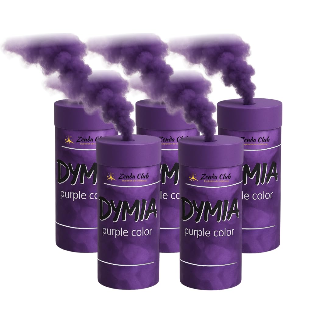 Lot De 5 Fumigènes à Main Violet - 60 Secondes - Catégorie F1 Pour Événements Et Photos