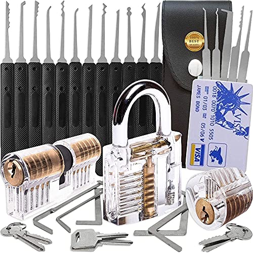 30Pcs-3-Lock Pick Household Padlocks Handbag Household 3 Lock Set Kit with Black Handbag Multi-Functional Picking 3 Lock Tool Set Handle Kit 30Pcs-3-Lock Pick Household Padlocks Handbag Household 3 Lock Set Kit with Black Handbag Multi-Functional Picking 3 Lock Tool Set Handle Kit