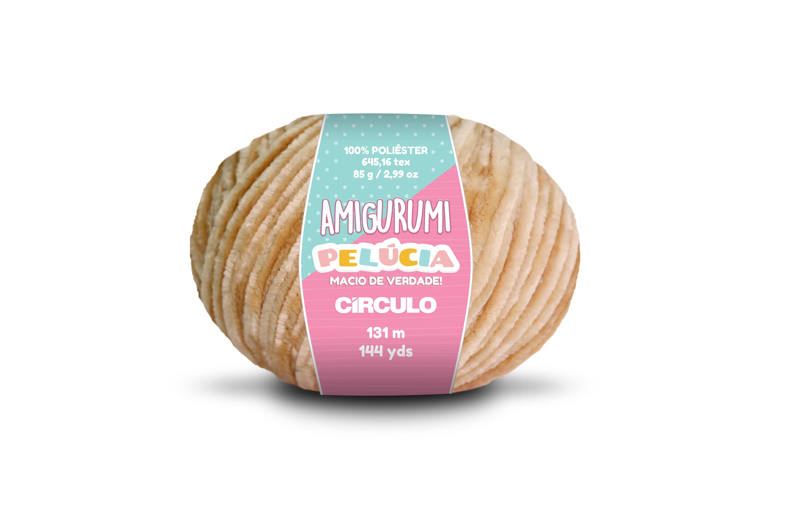 Circulo - Amigurumi Pelucia Yarn, Special Velvet Chenille Yarn for Amigurumi and Blanket, 144 yds, Worsted (7625 - Chestnut)
