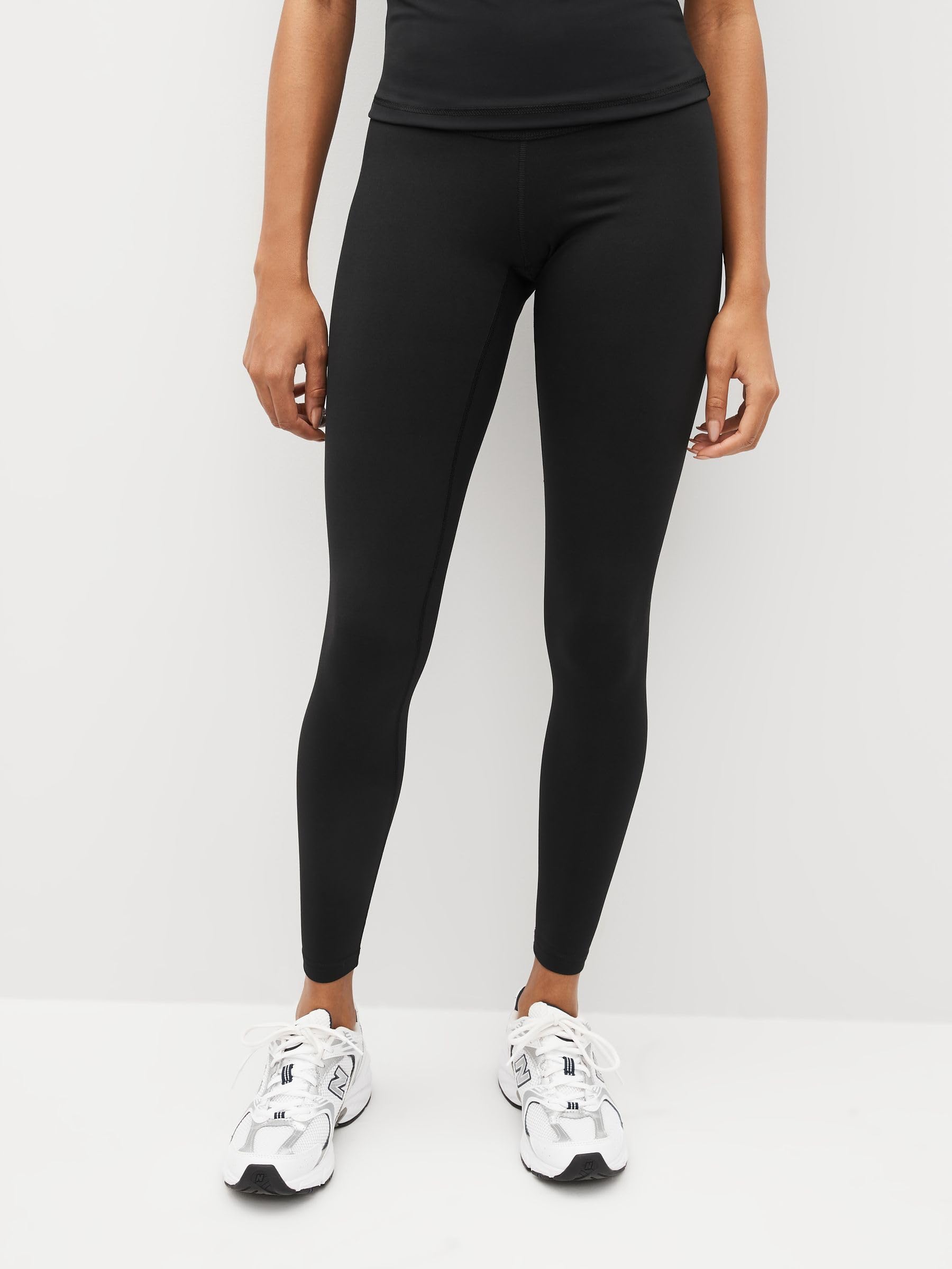 NEXT Damen Standard Active Sports Dry Tech Lange, Figurformende Leggings mit hohem Bund für eine Flache Bauchform
