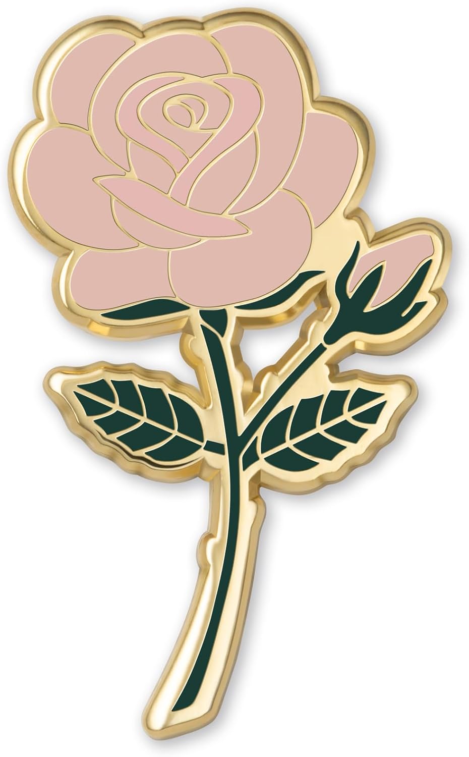 Rose Enamel Pins June Birth Month Flower Elegant Lapel & Brooch, Perfect for Bulk Gifts, Floral Lovers, Wedding Suits Birthday Gift and Flower Accessory for Floral Lovers - Great Gift Idea Rose Pin Brooch