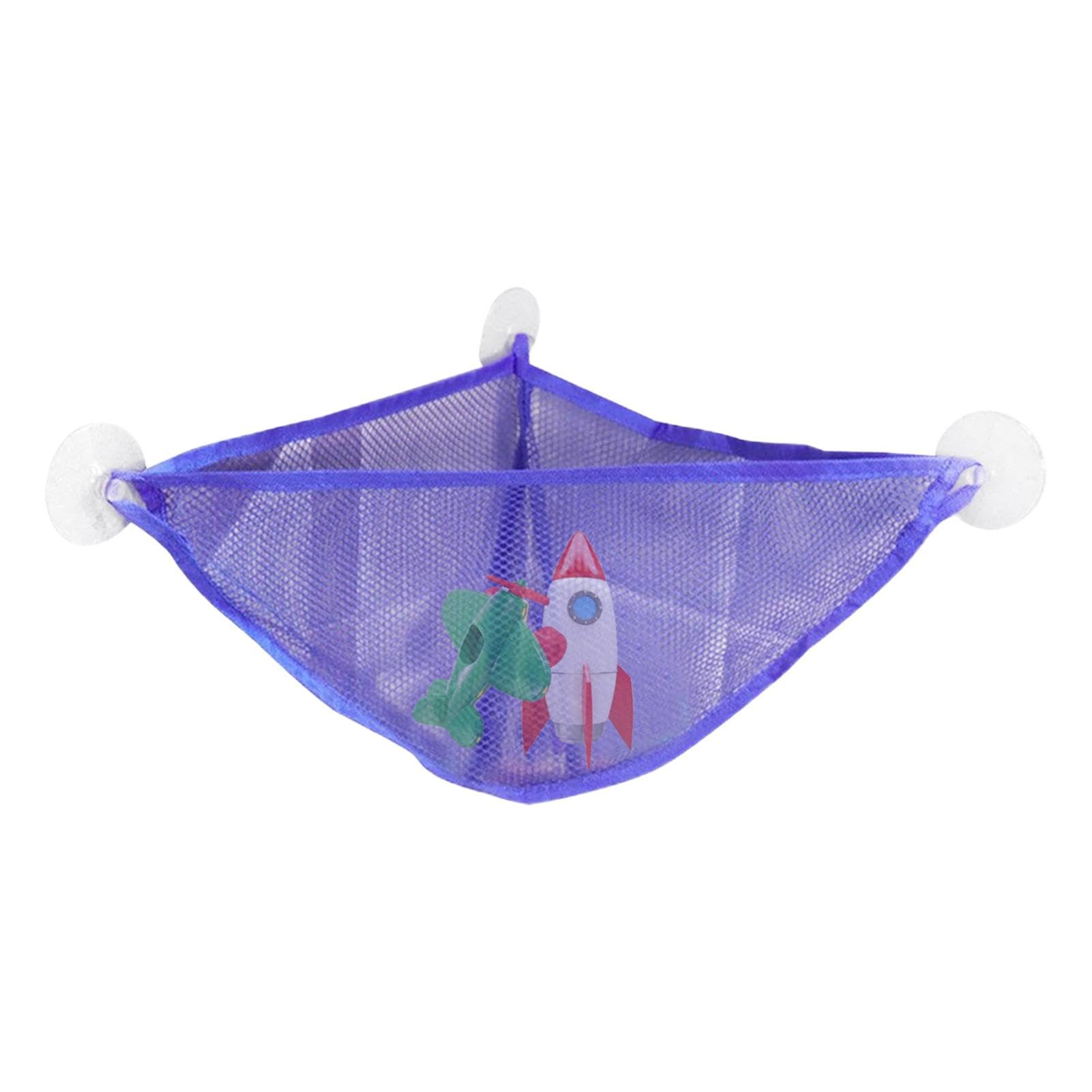 Bath Toy Net, Corner -Suspension Holder - Shower Bag For Bath Toys, Large Bathroom Bucket Bin, Bathtub Toys Net Organizer for Bathroom