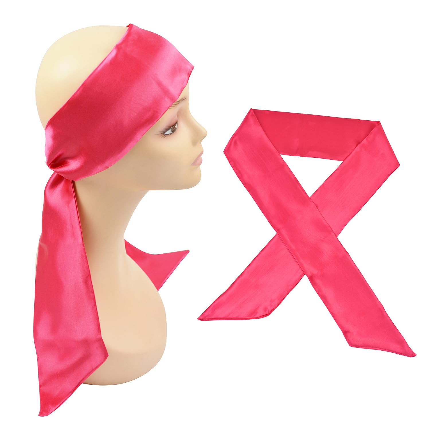 Wig Grip Band Soft Satin Scarf Fashion Headbands for Lace Frontal Wigs Fixing Makeup Sports Yoga Facial 1