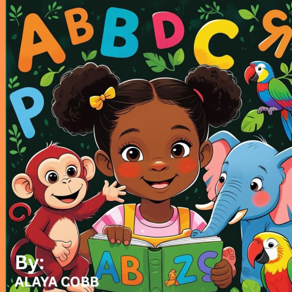Learning ABC'S and Animals: Adorable illustrations for your little ones to go on an adventure learning their Alphabets and some cool animals.