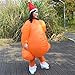 DJLOOKK Disfraz Inflable de Pavo asado, Pollo de Halloween para Adultos, Carnaval...