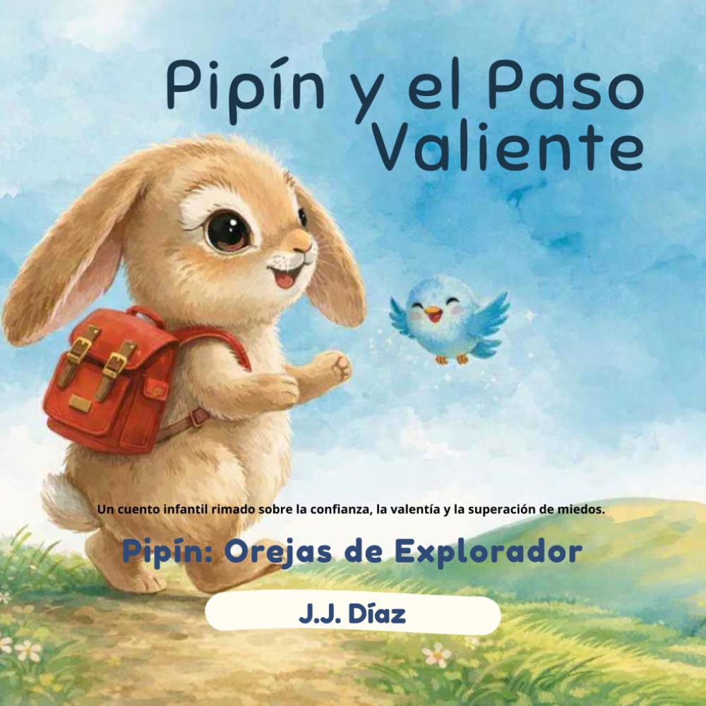 Pipín y el Paso Valiente.: Un cuento infantil rimado sobre la confianza, la valentía y la superación de miedos (Serie: Pipín: Orejas de Explorador). (Pipín: Orejas de Explorador / Pipin: Scout Ears)