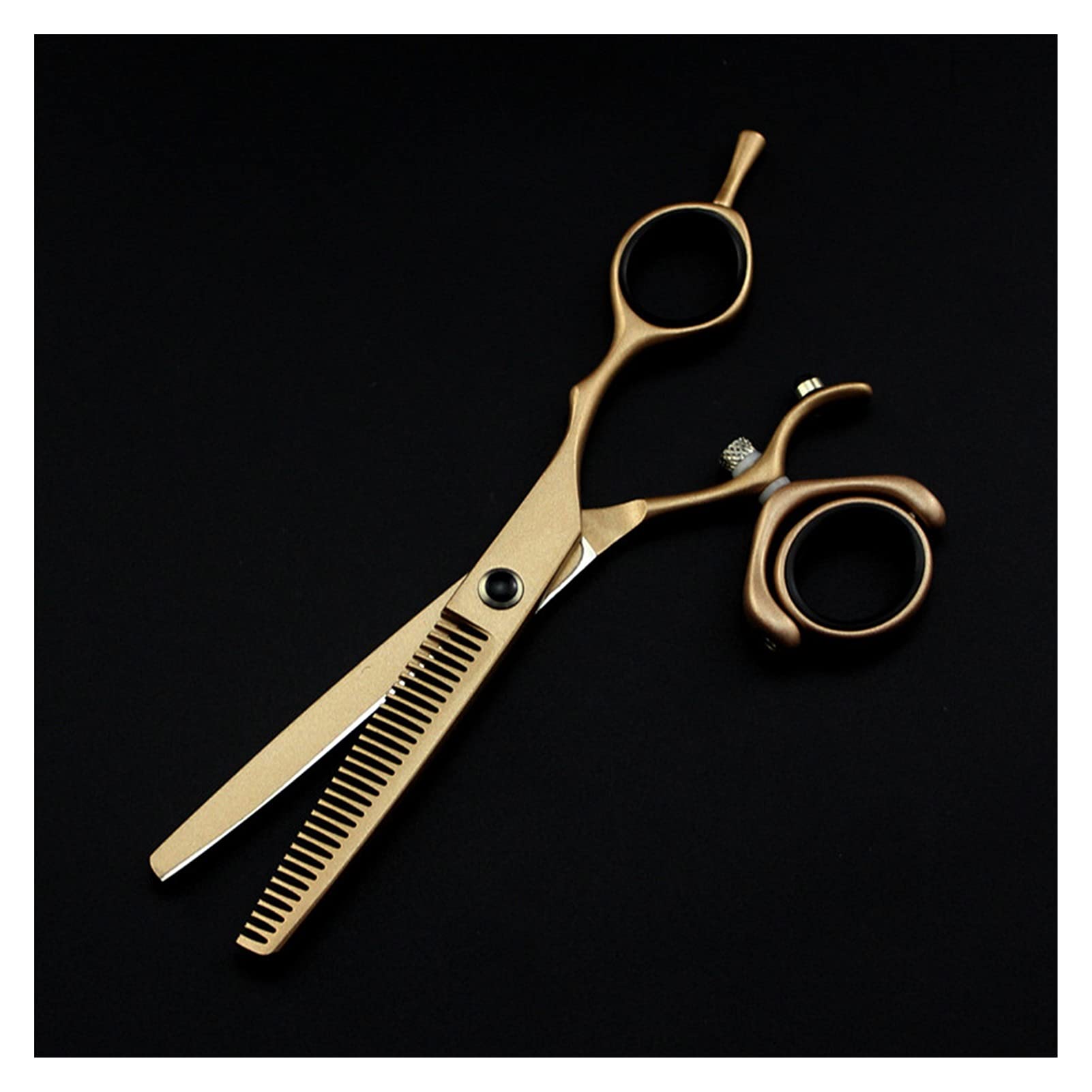 Schere Zum Haareschneiden, 6 Zoll, Drehbar, Gold, Haarschnitt, Schere, Haarschnitt, Effilierhaarschnitt, Flachschnitt, Friseurschere, Haarschneideset, Effilierhaarschnitt,Satz-Q