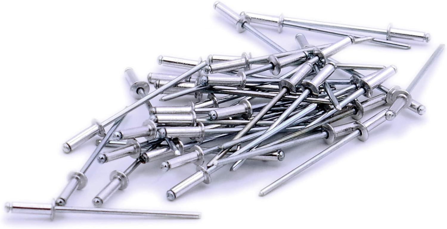 M2.4 (2.4mm x 8mm) Dome Blind Rivet - Aluminium (Pack of 40)