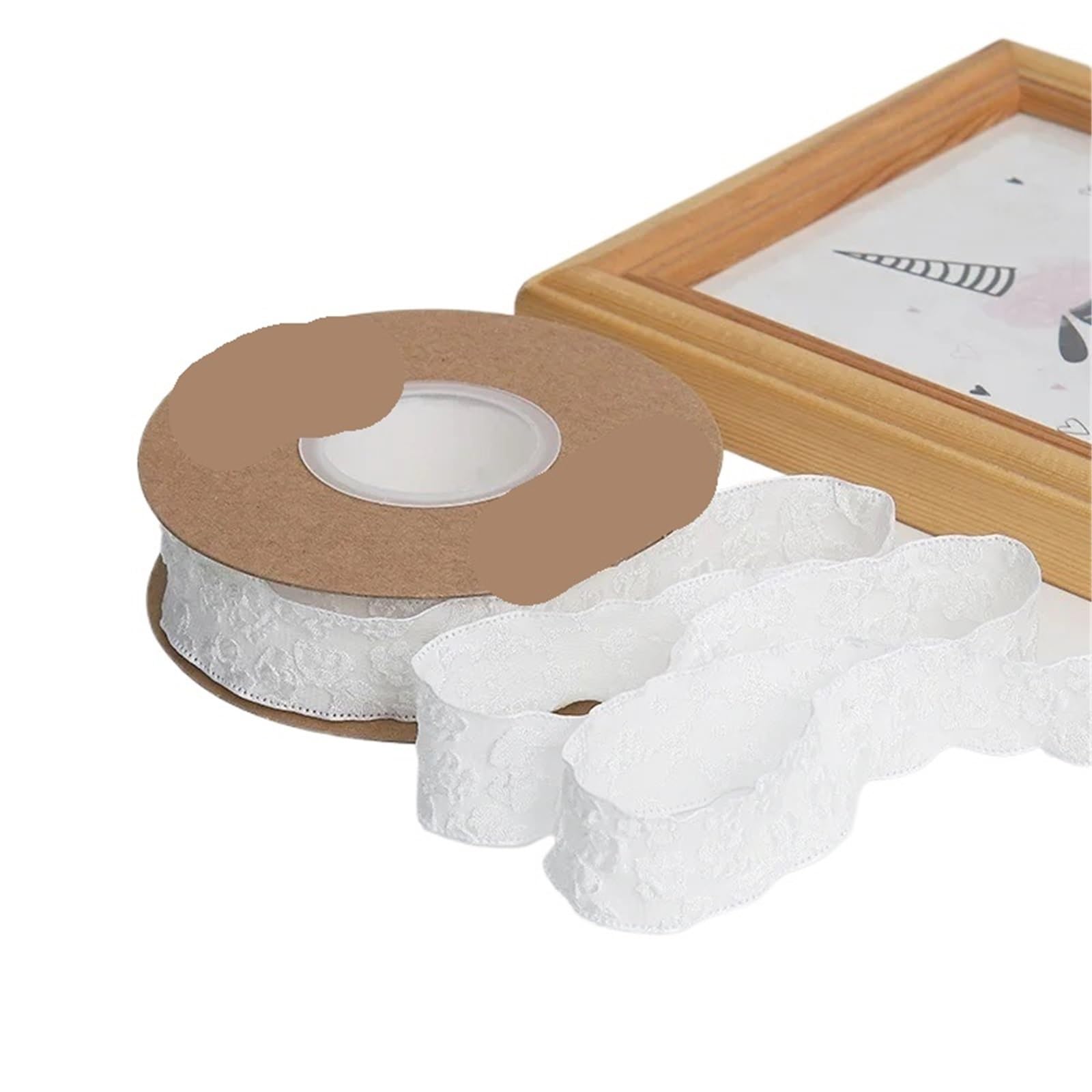 Cinta para ramo con camelia en relieve para decorar bodas y DIY 8