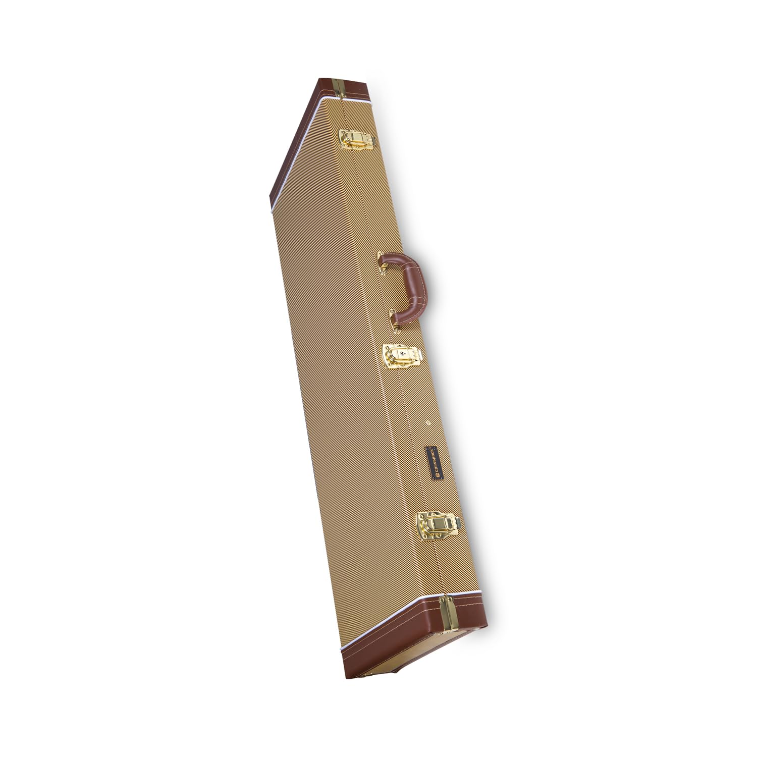 Crossrock Étui en bois pour guitares électriques Fender Telecaster et Stratocaster, vinyle tweed (CRW620ETW)