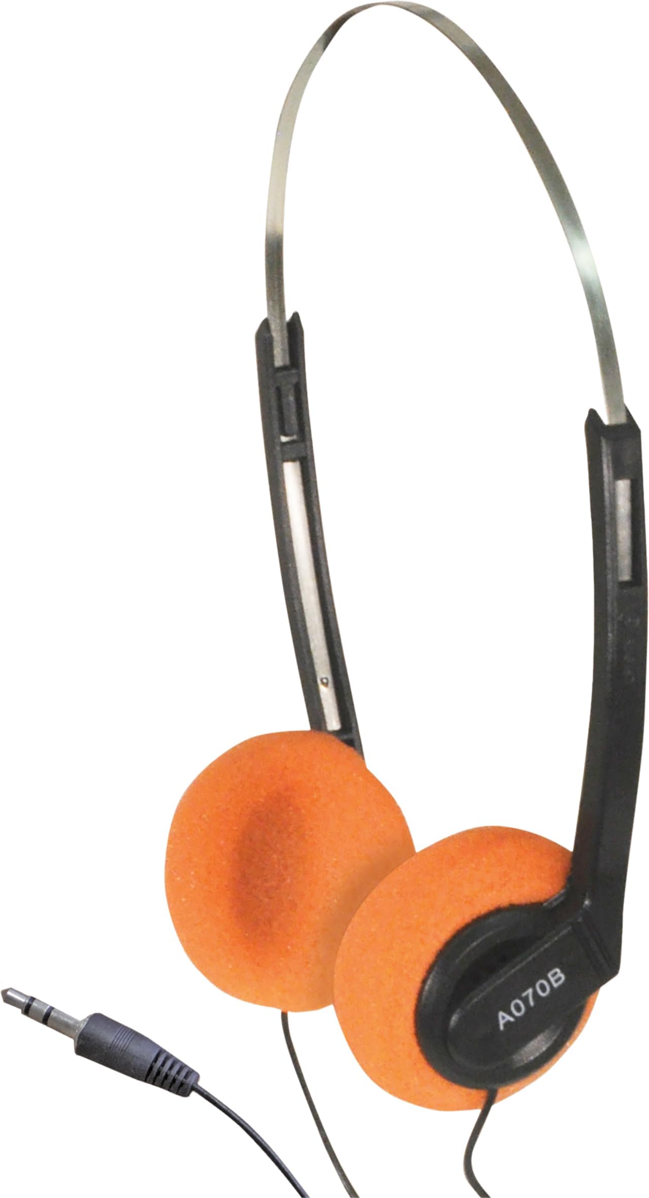 SoundLab Lightweight School Office Stereo Headphones - Orange