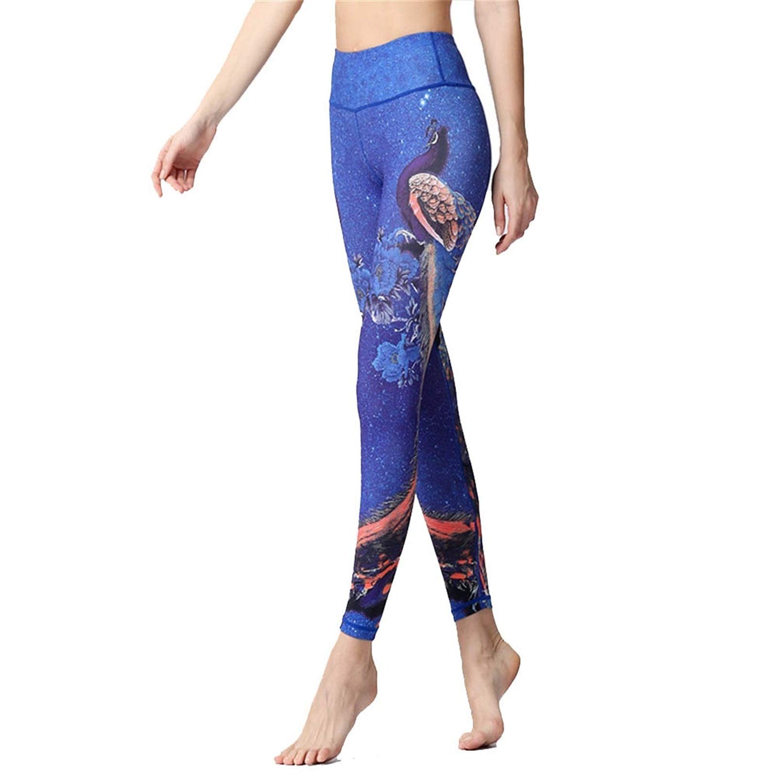 Damen Laufhose Sport Leggings, Frauen Hohe Taille Skinny Power Flex Weiche Atmungsaktive Leggings Yoga Capri Hosen Lange Hosen Tanztraining Laufstrumpfhosen Sports Running Workout Hose Gym Tights