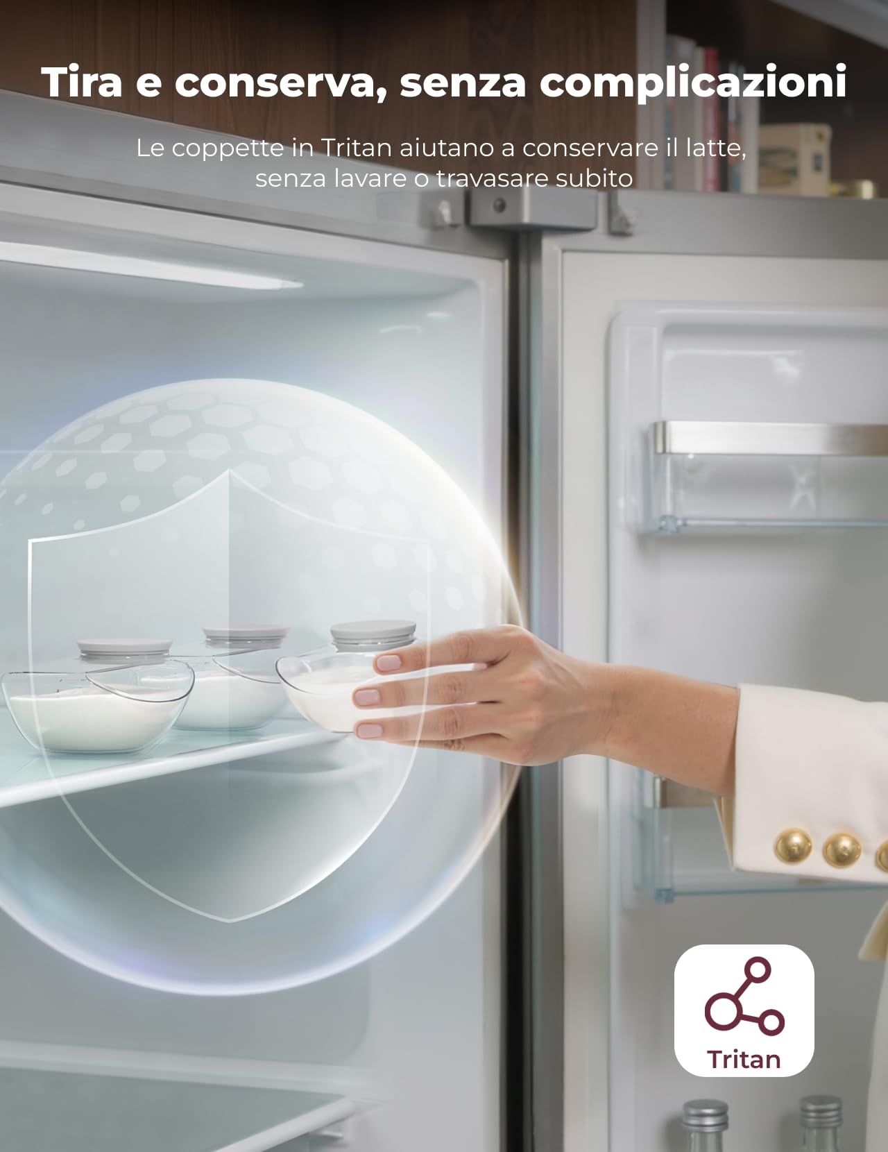 Momcozy Tiralatte Elettrico Indossabile M9 | Tiralatte a Mani Libere Mobile Flow con Controllo App, 15 Livelli e Multi-Modalità, Pompa Latte Elettrica Portatile 24 mm, 2 Pezzi, Grigio