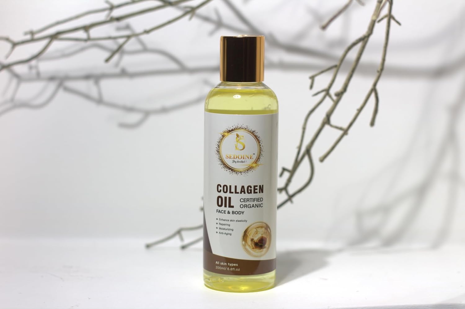 – Collagen Oil, Firming, Hydrating & Anti-Aging (Face & Body) - 200ML - Image 3