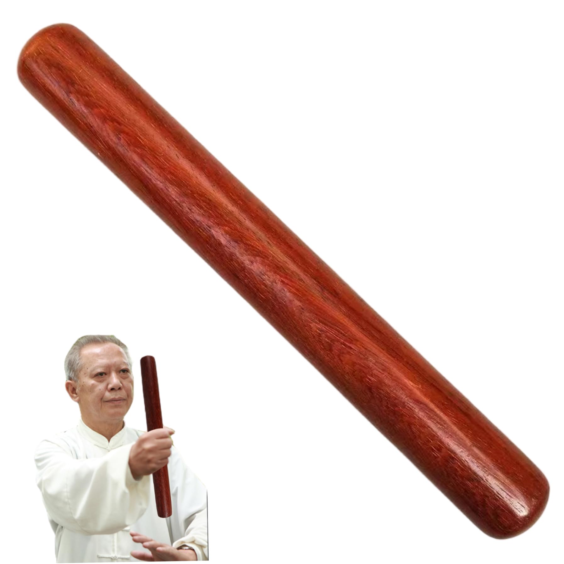 Palos de Tai Chi de Madera 15,8x1,4 Pulgadas para Principiantes Artes Marciales Fitness