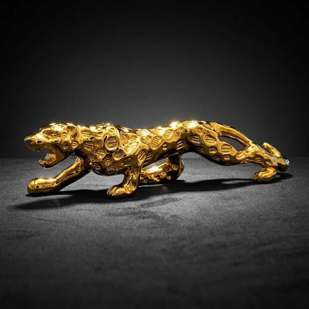 『 Yellow Leopard fam 』by Zuberi 30*40cm numeroastro Leopard | Panther | Jaguar | Cheetah Showpiece for