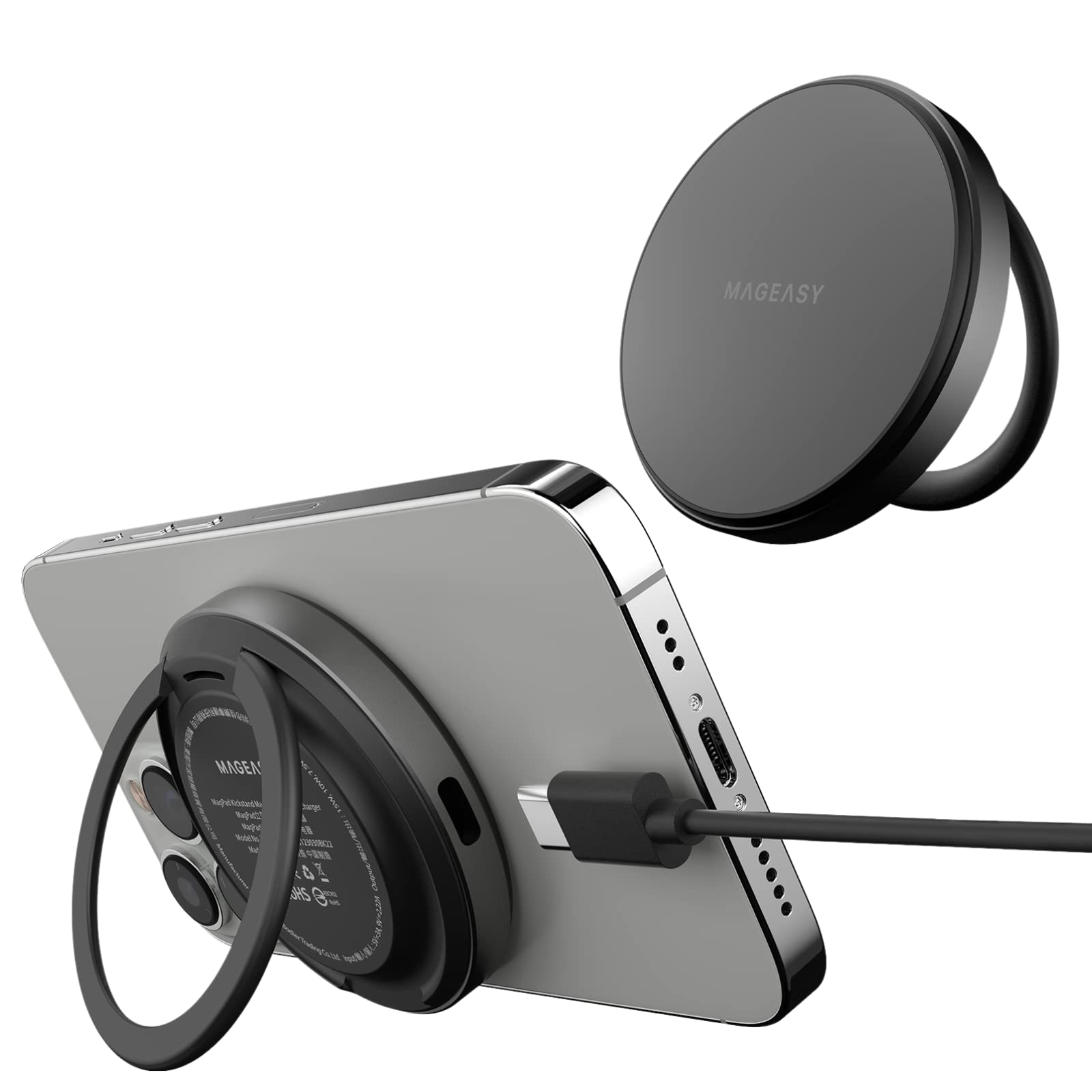 Mag-safe対応のワイヤレス充電スタンド for iPhone Anker MagGo Wireless Charger (Stand) | ワイヤレス充電器の