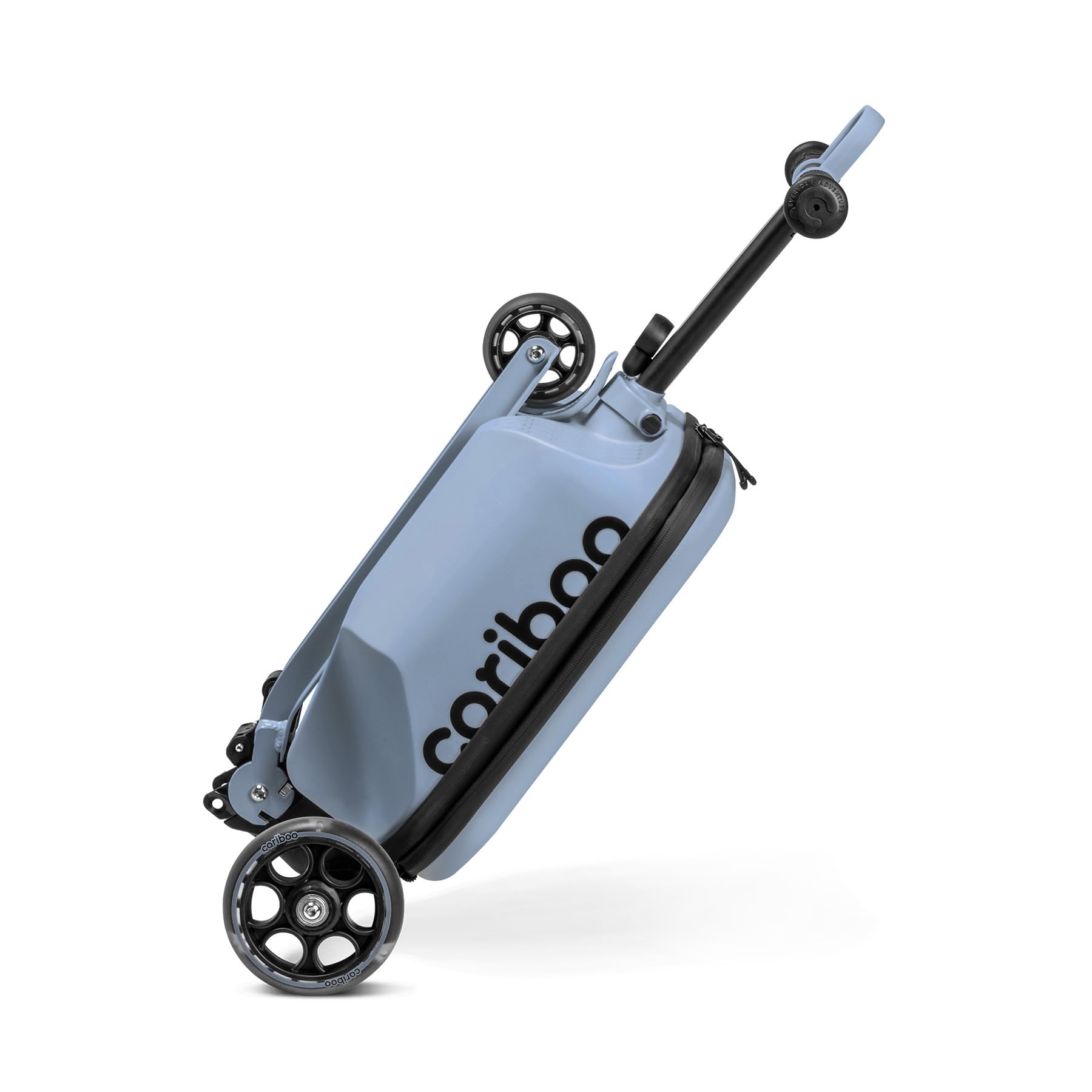 Cariboo Roller Kinder Scooter mit Koffer Mit 3 Rädern Ab 2 Jahren 2in1 Dreirad Klappbar Höhenverstellbar Bis 50 kg Handgepäck iTravel