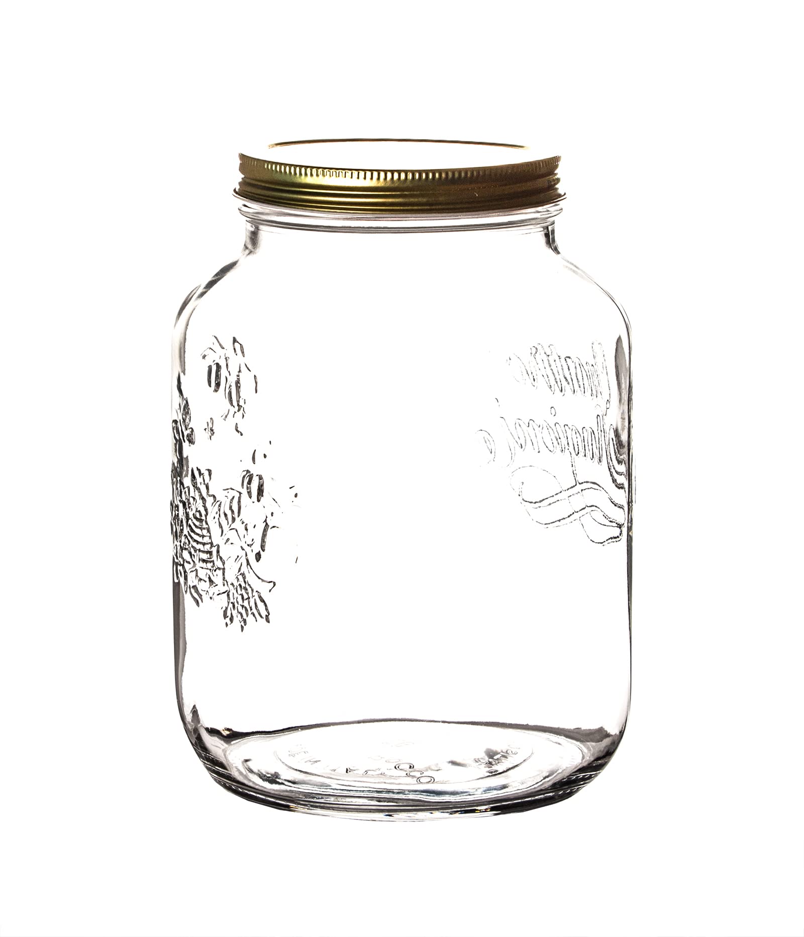 Bormioli Quattro Stagioni 6 x 2 litrowe słoiki do przechowywania – 19 x 12,5 cm – słoiki z pokrywką, zakręcane – 2000 ml – słoiki do przechowywania, puszka na zapasy