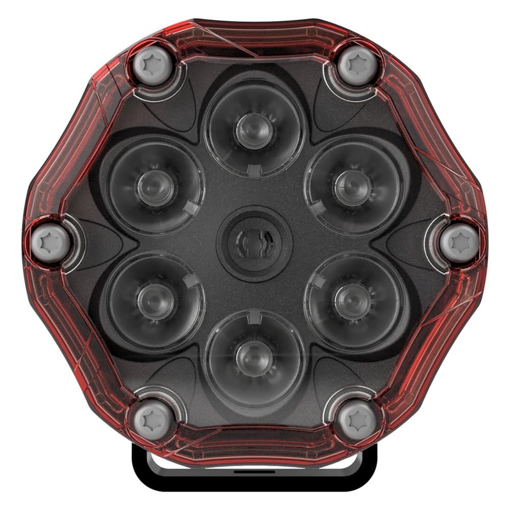 J.W. SPEAKER Round LED Warning Light, Model Trail 6 Flash